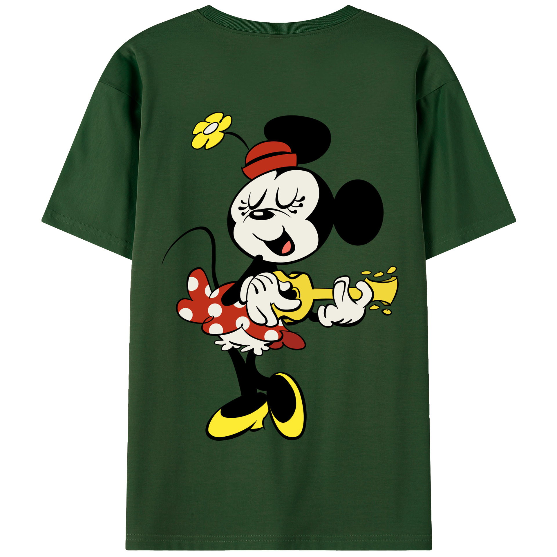 （画像用） ミッキーマウス Mickey Mouse 綿100％半袖Tシャツ（背面プリント）